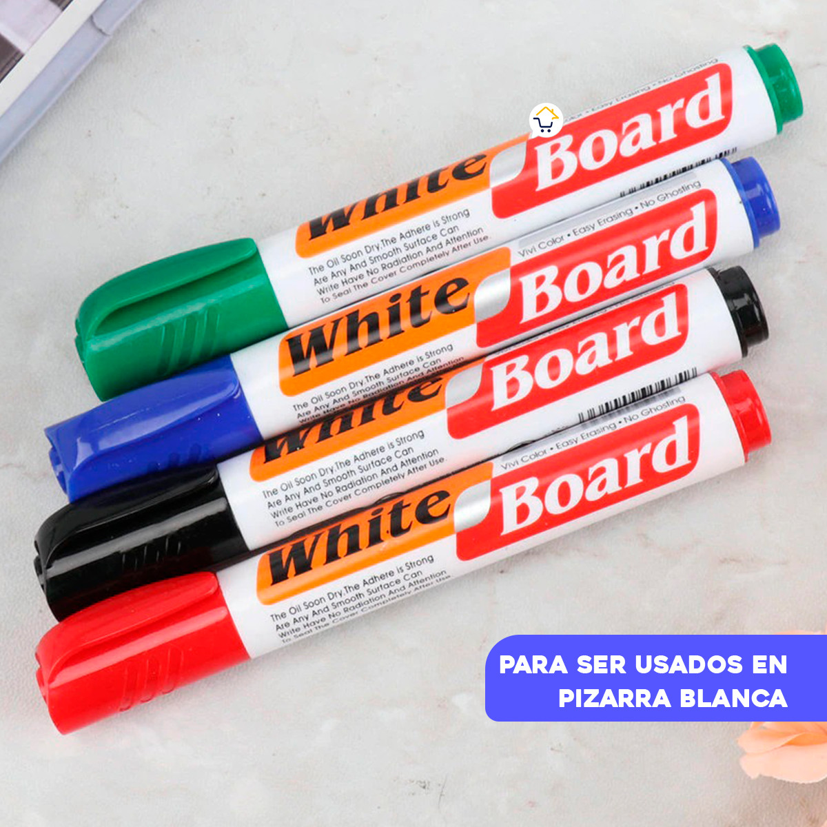 Set Marcadores Borrables X4 Gm1903496