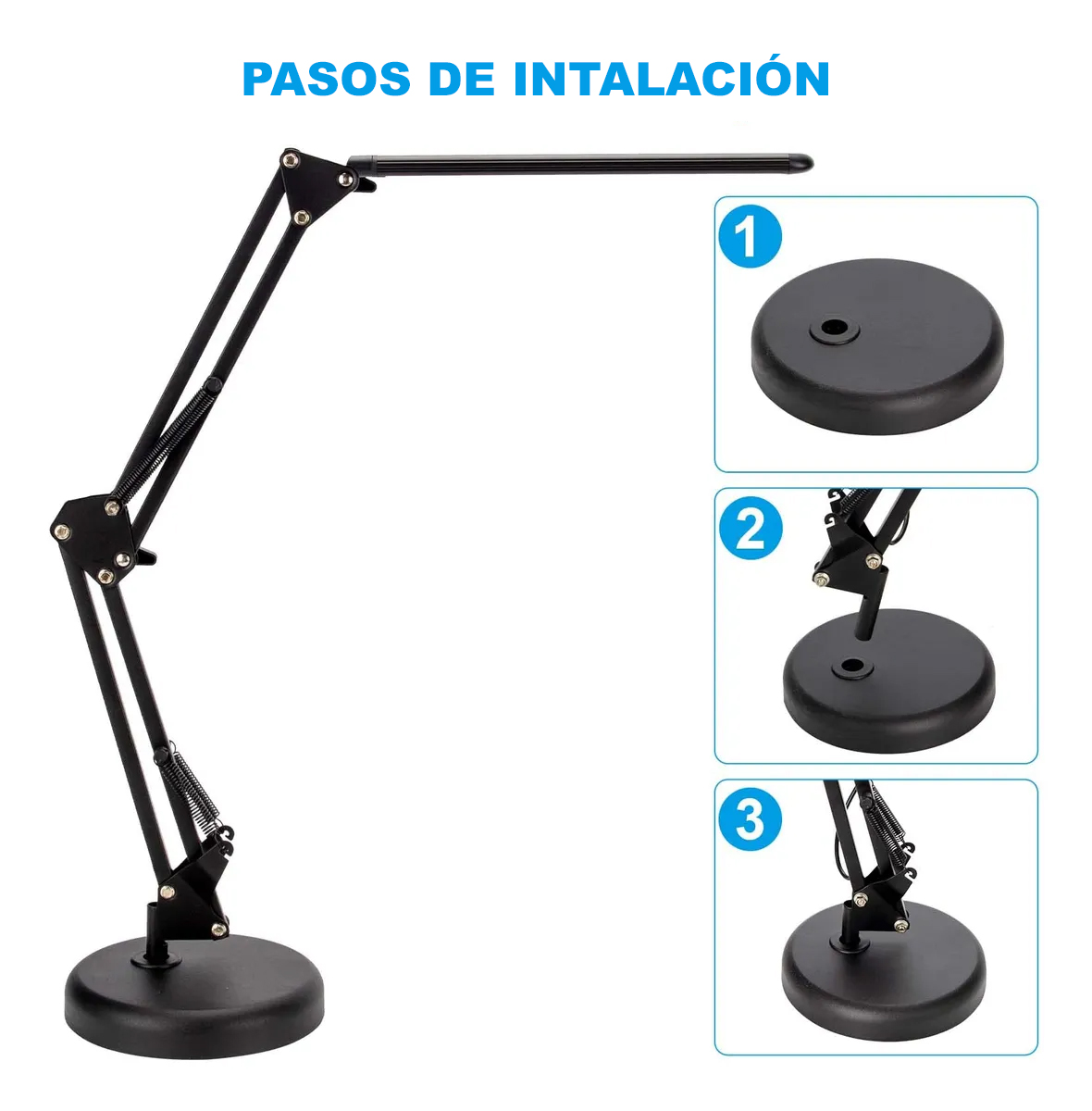 Lampara De Escritorio Articulado Led - Miniatura 3