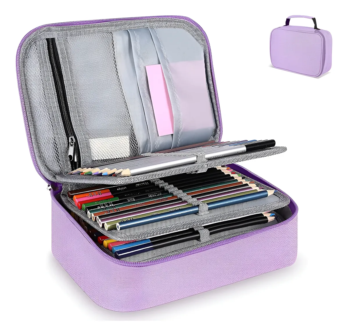 Estuche Escolar Organizador Grande Para Útiles - Miniatura 2