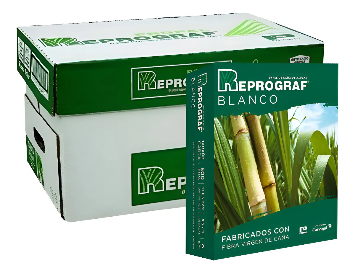 Caja De 10 Resmas Tamaño Carta Color Blanco , Reprograf - Miniatura 2