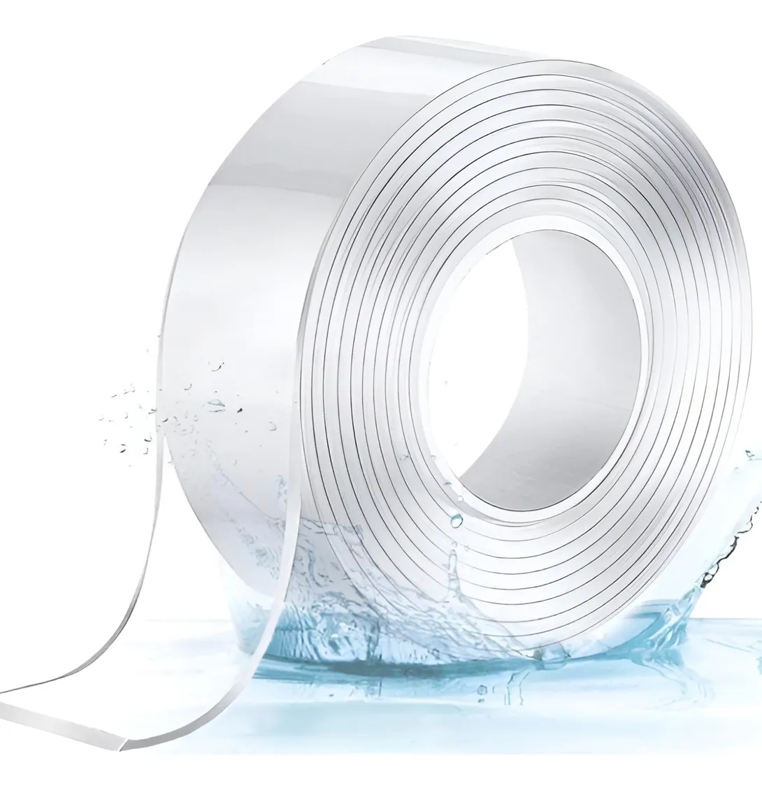 Cinta Doble Faz Adhesiva Transparente Nano Gel Reutilizable - Miniatura 2