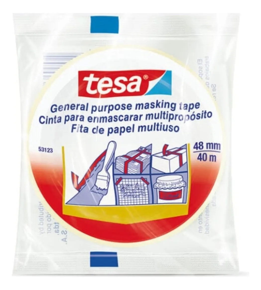 Cinta De Enmascarar Tesa 48mmx40m Basic - Miniatura 3