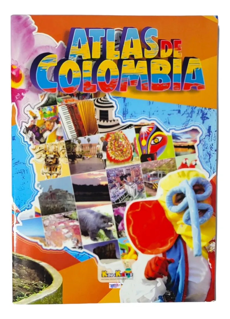 Atlas Colombia Full Color Libro Escolar